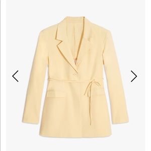 Danielle Bernstein CUT OUT STRETCH CREPE BLAZER